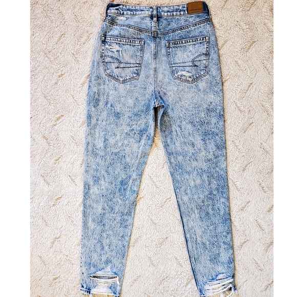 NWOT American Eagle Ripped Mom Jean's Size 4 Reg - Picture 10 of 11